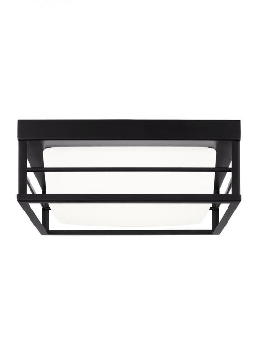 Visual Comfort Studio Dearborn Small LED Flush Mount Midnight Black