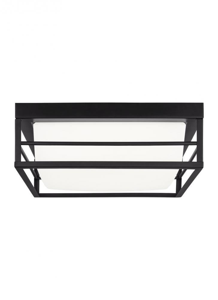 Visual Comfort Studio Dearborn Medium LED Flush Mount Midnight Black