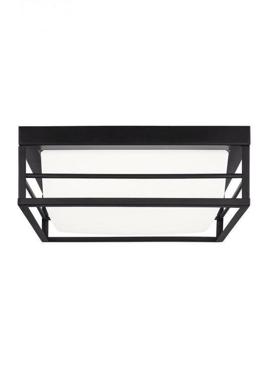 Visual Comfort Studio Dearborn Medium LED Flush Mount Midnight Black