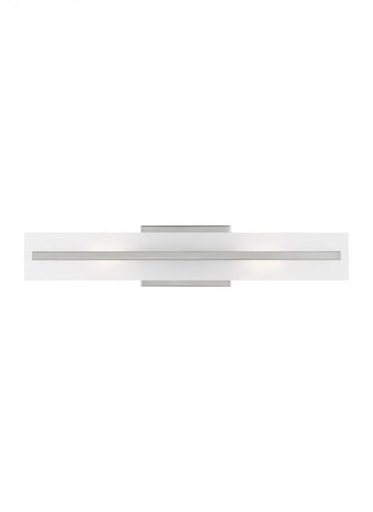 Visual Comfort Studio Dex Medium 2 Light Bath Wall Sconce Brushed Nickel