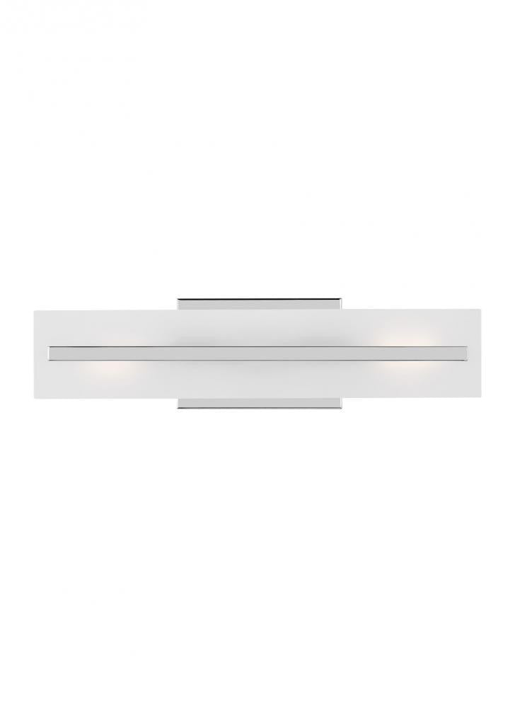 Visual Comfort Studio Dex Small 2 Light Bath Wall Sconce Chrome