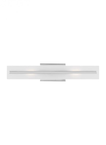 Visual Comfort Studio Dex Medium 2 Light Bath Wall Sconce Chrome