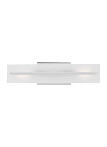 Visual Comfort Studio Dex Small 2 Light LED Bath Wall Sconce Chrome