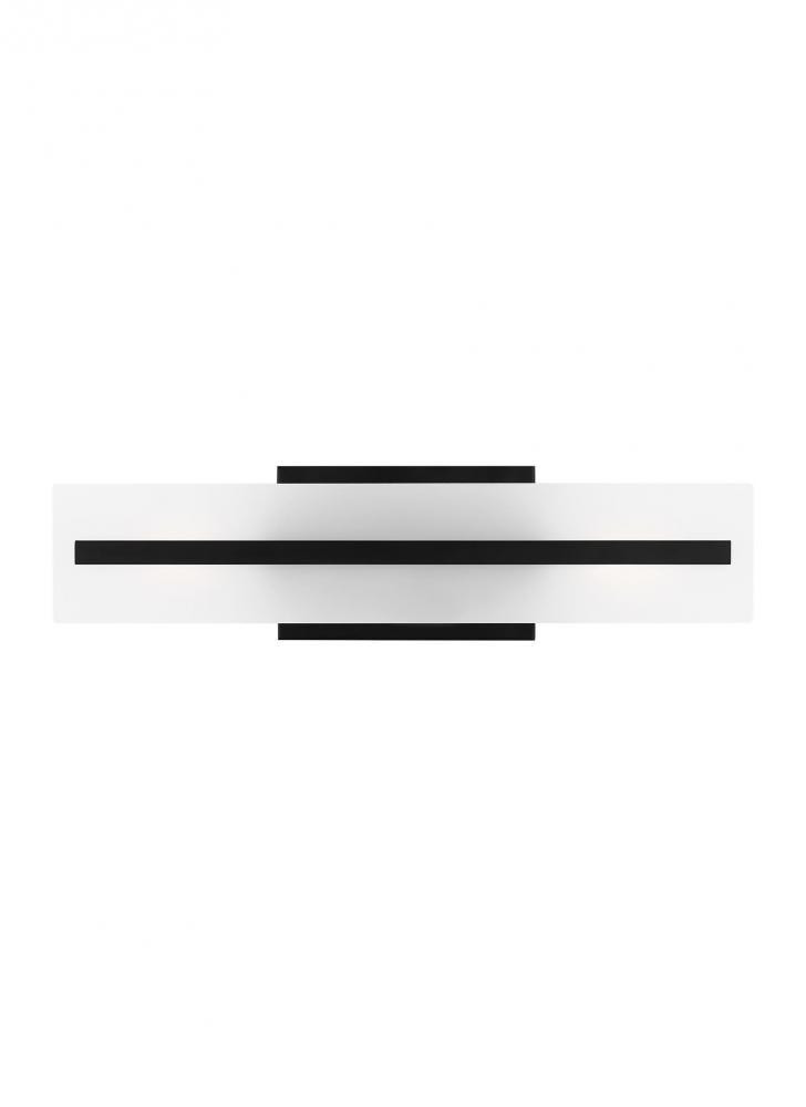 Visual Comfort Studio Dex Small 2 Light LED Bath Wall Sconce Midnight Black