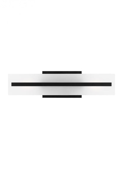Visual Comfort Studio Dex Small 2 Light LED Bath Wall Sconce Midnight Black