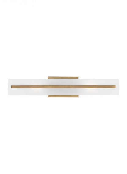 Visual Comfort Studio Dex Medium 2 Light LED Bath Wall Sconce Satin Brass