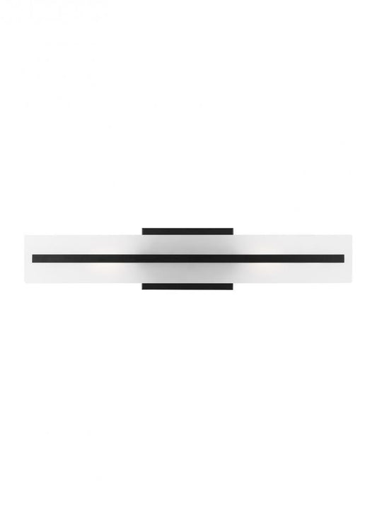 Visual Comfort Studio Dex Medium 2 Light Bath Wall Sconce Midnight Black