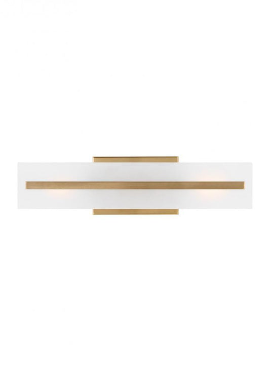 Visual Comfort Studio Dex Small 2 Light Bath Wall Sconce Satin Brass