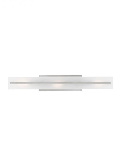 Visual Comfort Studio Dex Large 3 Light Bath Wall Sconce Brushed Nickel