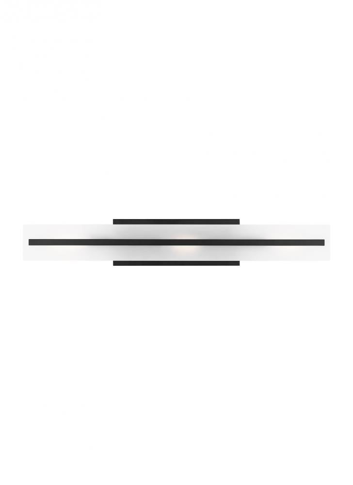 Visual Comfort Studio Dex Large 3 Light Bath Wall Sconce Midnight Black