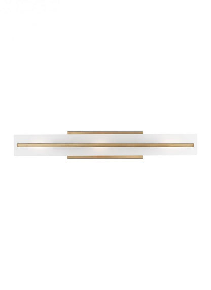 Visual Comfort Studio Dex Large 3 Light Bath Wall Sconce Satin Brass