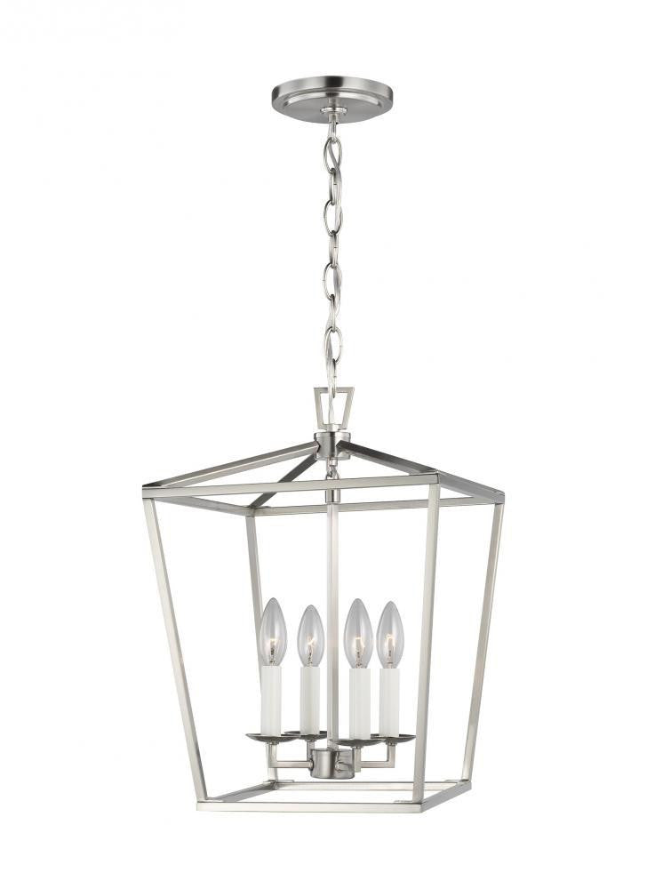 Visual Comfort Studio Dianna 4 Light Small Lantern Brushed Nickel