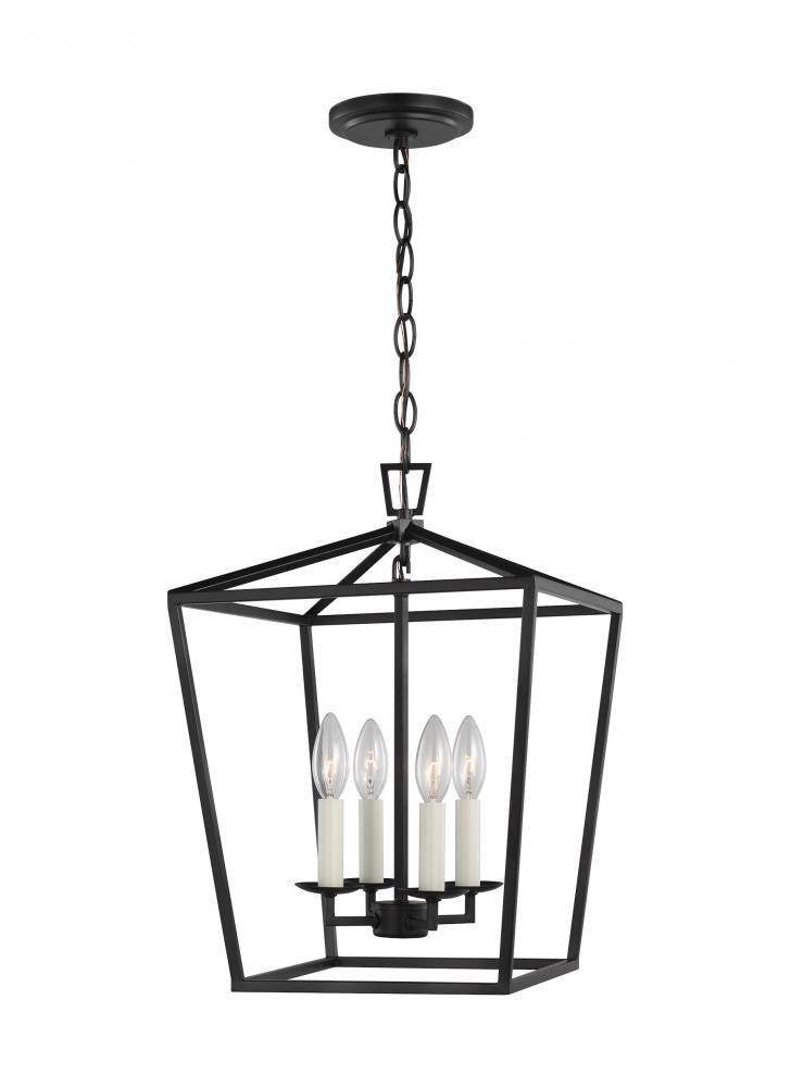Visual Comfort Studio Dianna 4 Light Small Lantern Midnight Black