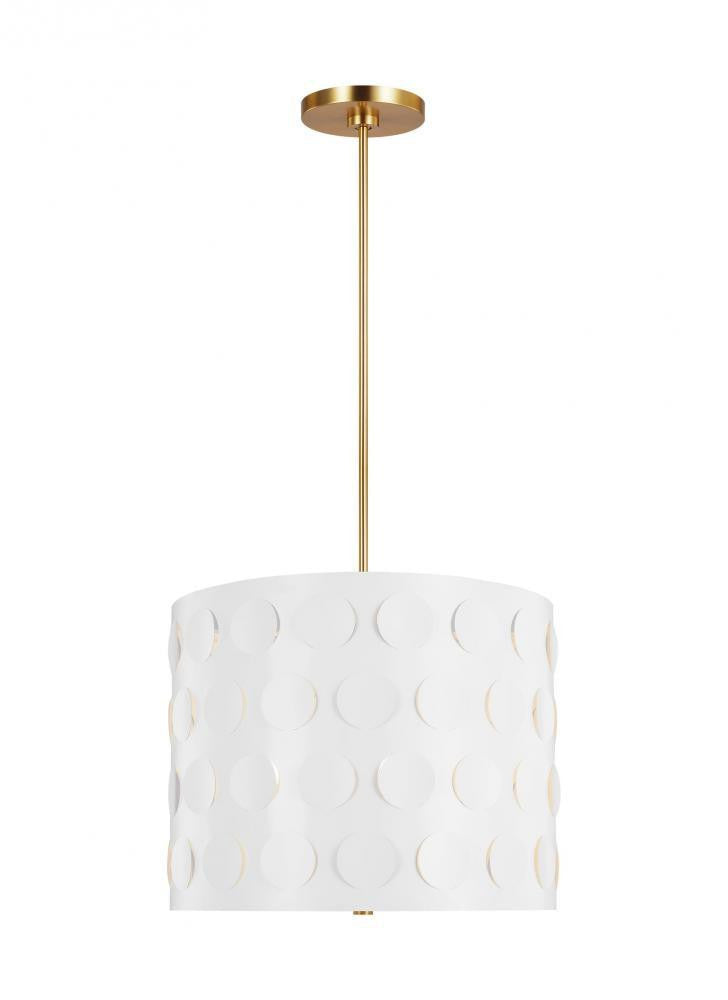 Visual Comfort Studio Dottie 3 Light Large Pendant Burnished Brass
