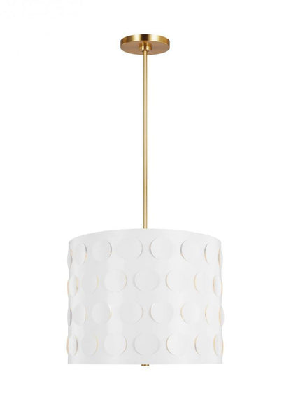 Visual Comfort Studio Dottie 3 Light Large Pendant Burnished Brass