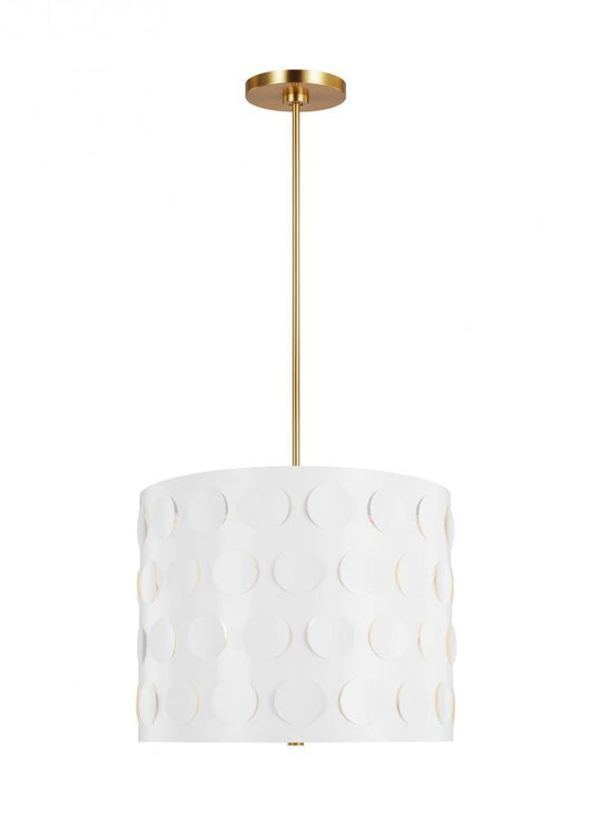 Visual Comfort Studio Dottie 3 Light Large Pendant Burnished Brass
