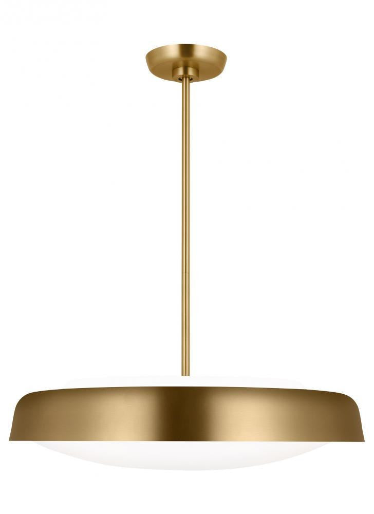 Visual Comfort Studio Draper 3 Light Extra Large Pendant Burnished Brass