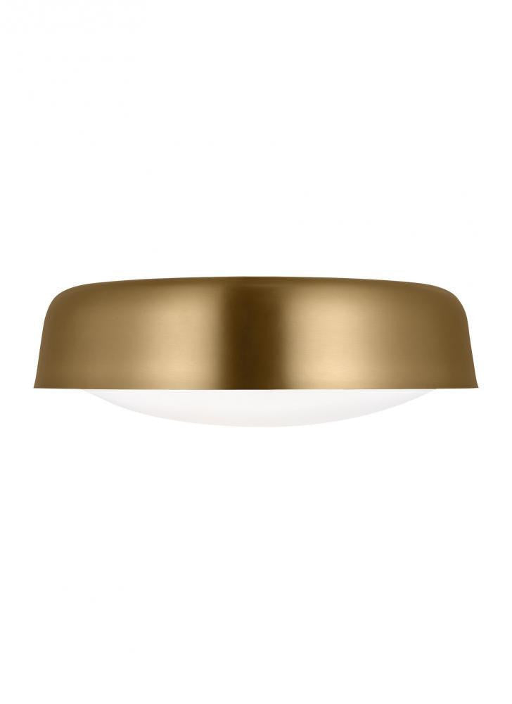 Visual Comfort Studio Draper 2 Light Large Flush Mount Burnished Brass