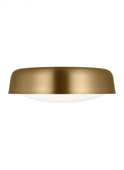 Visual Comfort Studio Draper 2 Light Large Flush Mount Burnished Brass