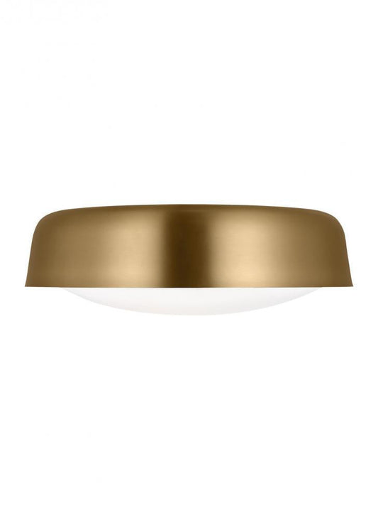 Visual Comfort Studio Draper 2 Light Large Flush Mount Burnished Brass