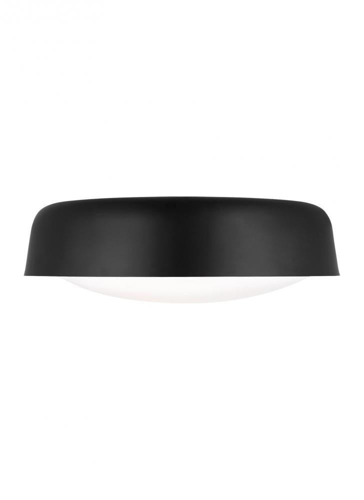 Visual Comfort Studio Draper 2 Light Large Flush Mount Midnight Black