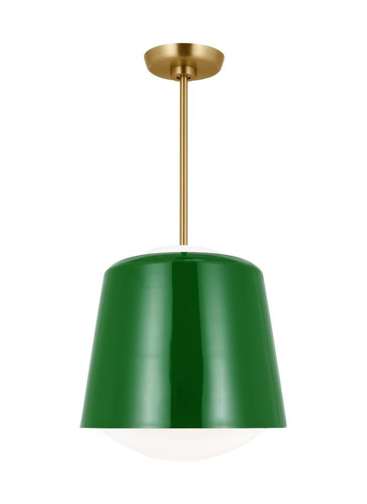 Visual Comfort Studio Draper Small Pendant Green