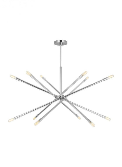 Visual Comfort Studio Eastyn 12 Light Extra Large Chandelier Polished Nickel