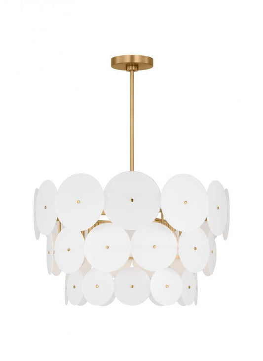 Visual Comfort Studio Emery 12 Light Large Chandelier Burnished Brass