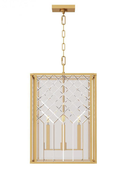 Visual Comfort Studio Erro 4 Light Medium Lantern Polished Nickel