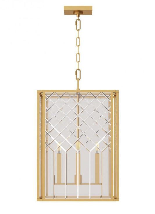 Visual Comfort Studio Erro 4 Light Medium Lantern Polished Nickel