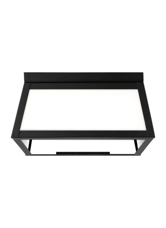 Visual Comfort Studio Founders 2 Light LED Outdoor Flush Mount Black