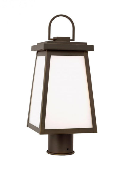 Visual Comfort Studio Founders Outdoor LED Post Lantern Antique Bronze