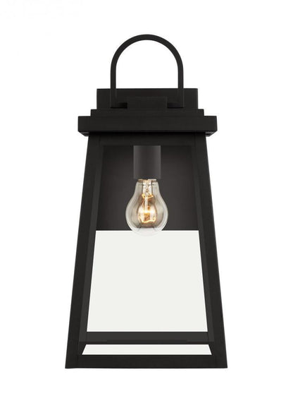 Visual Comfort Studio Founders Large Outdoor Wall Lantern Black