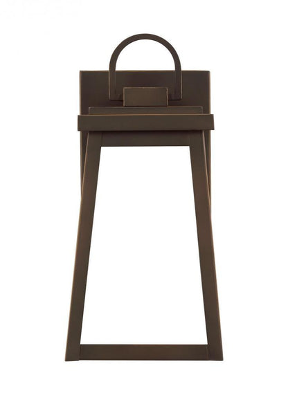 Visual Comfort Studio Founders Small Outdoor LED Wall Lantern Antique Bronze