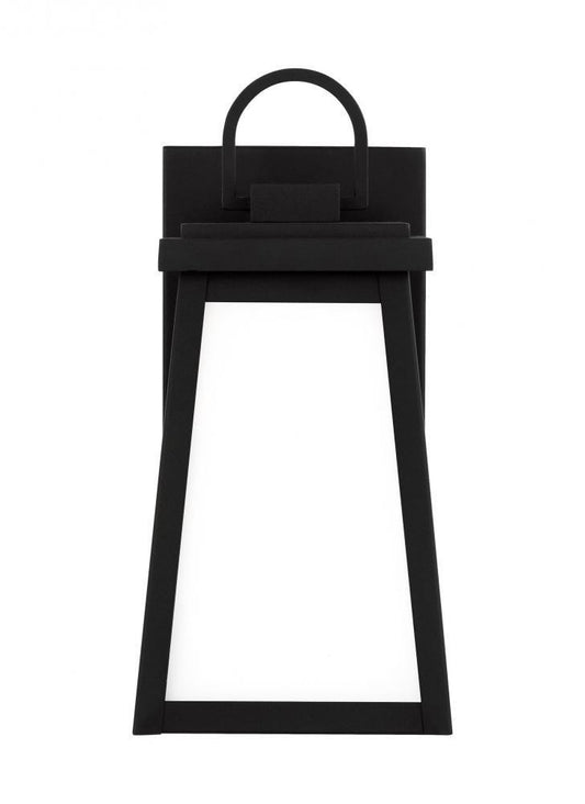 Visual Comfort Studio Founders Small Outdoor LED Wall Lantern Black
