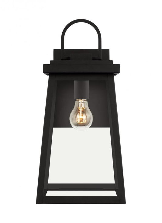 Visual Comfort Studio Founders Large Outdoor LED Wall Lantern Black