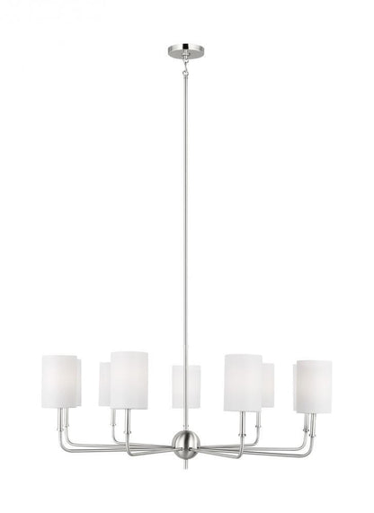 Visual Comfort Studio Foxdale 9 Light LED Chandelier Brushed Nickel