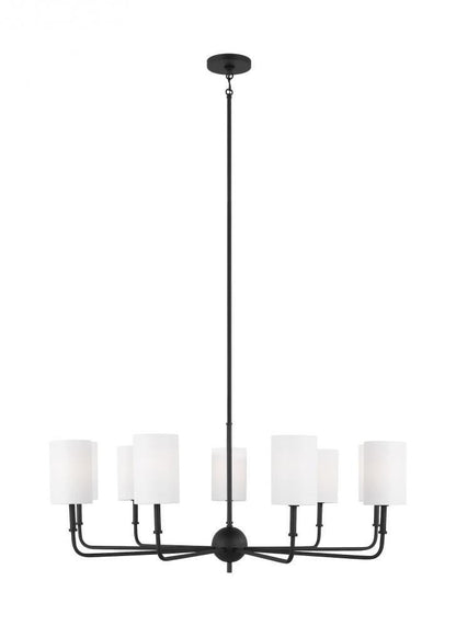 Visual Comfort Studio Foxdale 9 Light LED Chandelier Midnight Black