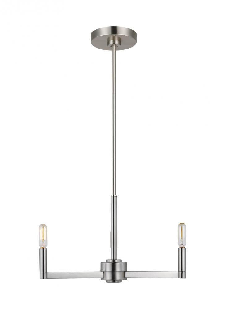 Visual Comfort Studio Fullton 3 Light Chandelier Brushed Nickel