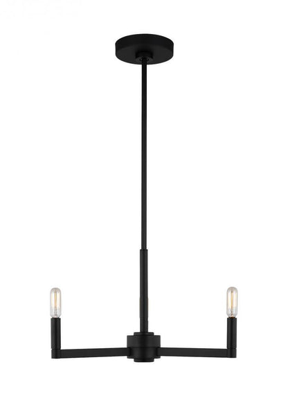 Visual Comfort Studio Fullton 3 Light Chandelier Midnight Black