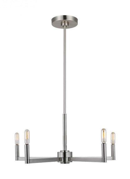 Visual Comfort Studio Fullton 5 Light Chandelier Brushed Nickel