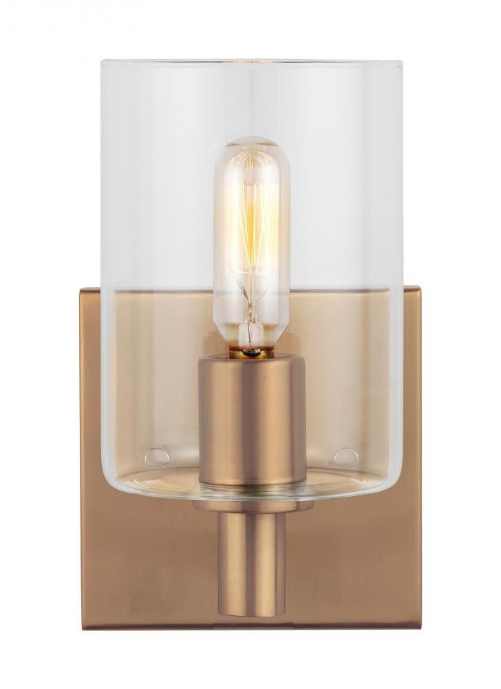 Visual Comfort Studio Fulton LED Bath Wall Sconce Satin Brass