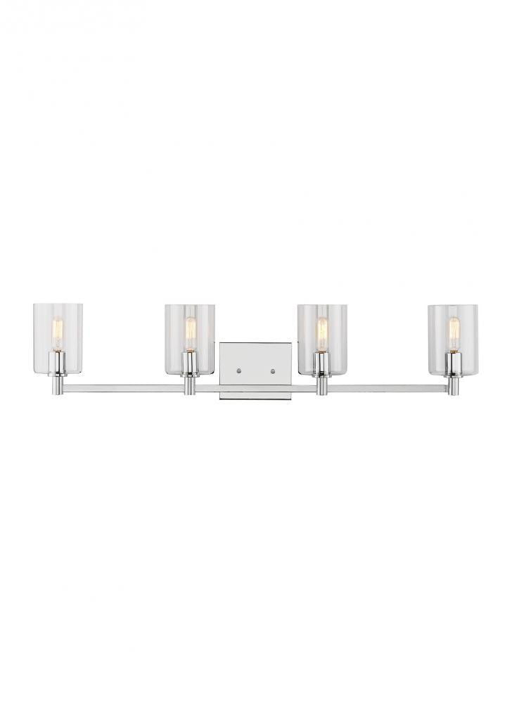 Visual Comfort Studio Fullton 4 Light Bath Wall Sconce Chrome