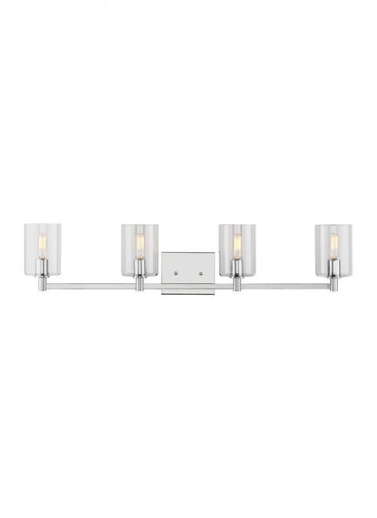 Visual Comfort Studio Fullton 4 Light Bath Wall Sconce Chrome