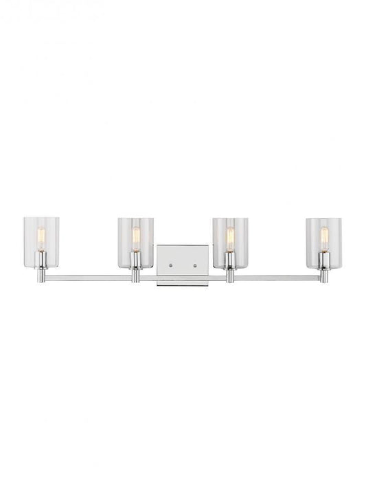 Visual Comfort Studio Fullton 4 Light Bath Wall Sconce Chrome