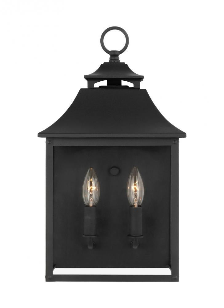 Visual Comfort Studio Galena Pocket Wall Lantern Textured Black
