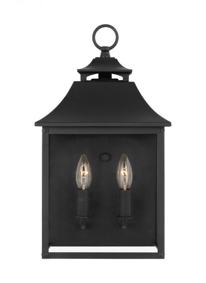 Visual Comfort Studio Galena Pocket Wall Lantern Textured Black