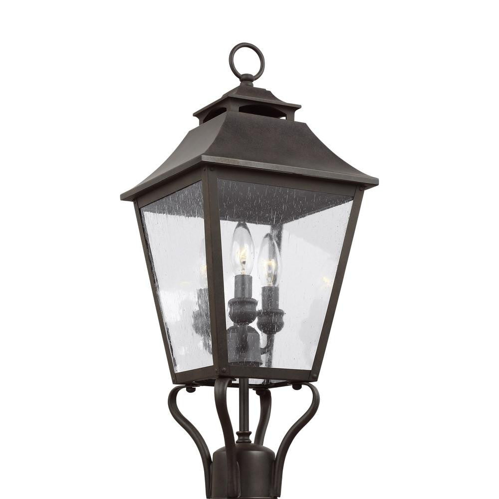 Visual Comfort Studio Galena Small Post Lantern Sable
