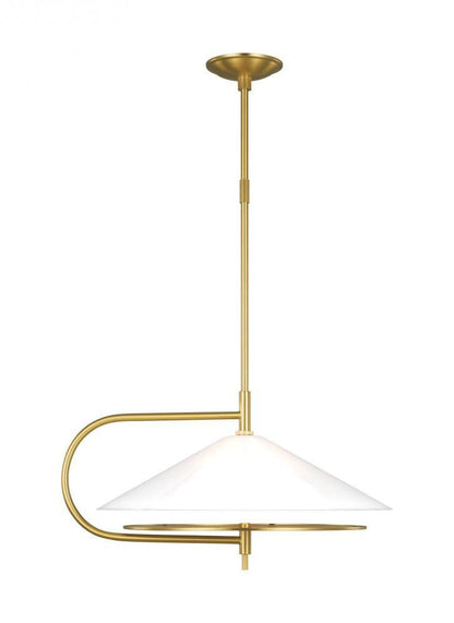 Visual Comfort Studio Gesture 2 Light Pendant Burnished Brass