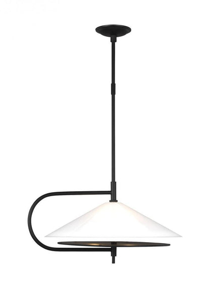 Visual Comfort Studio Gesture 2 Light Pendant Midnight Black